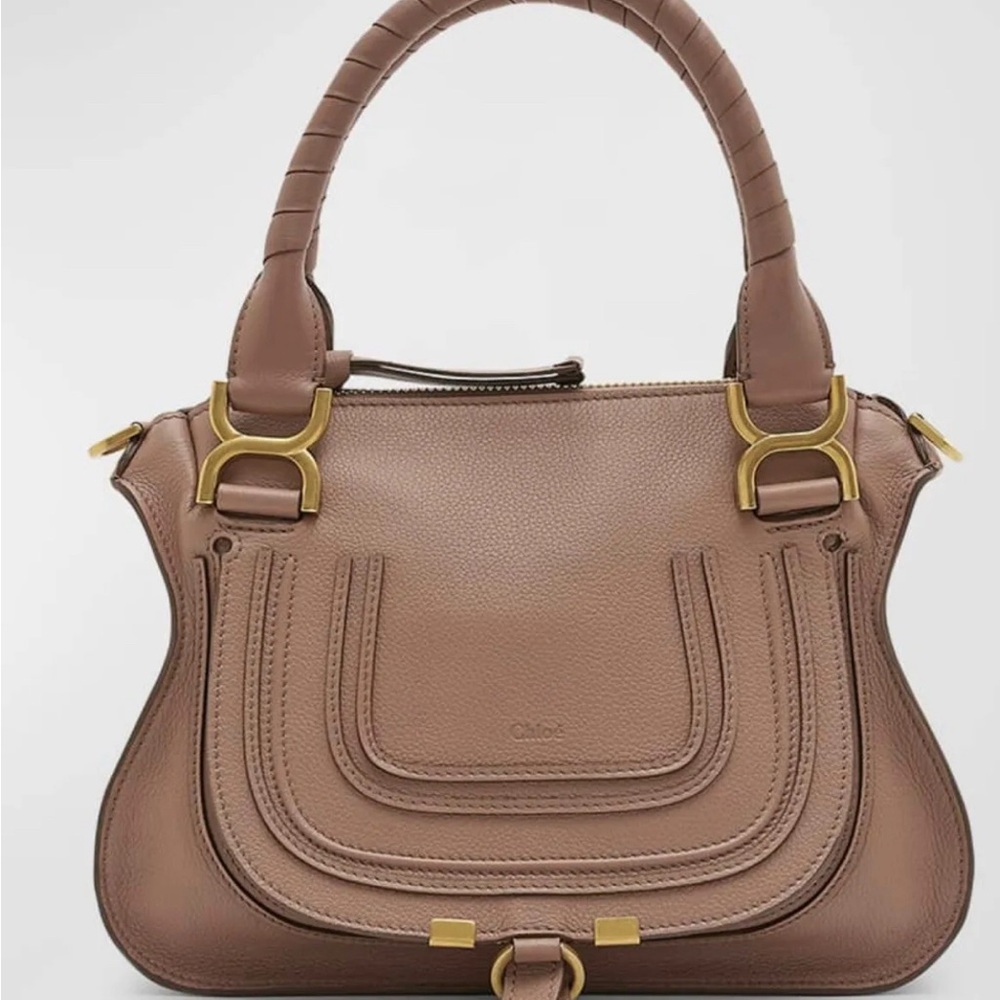 Chloe Marcie Medium Zip Leather Satchel Bag